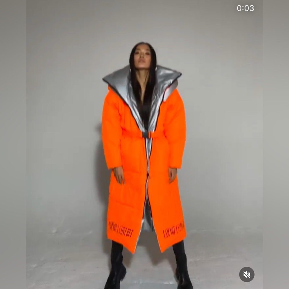 Double-sided quilted coat Oversized